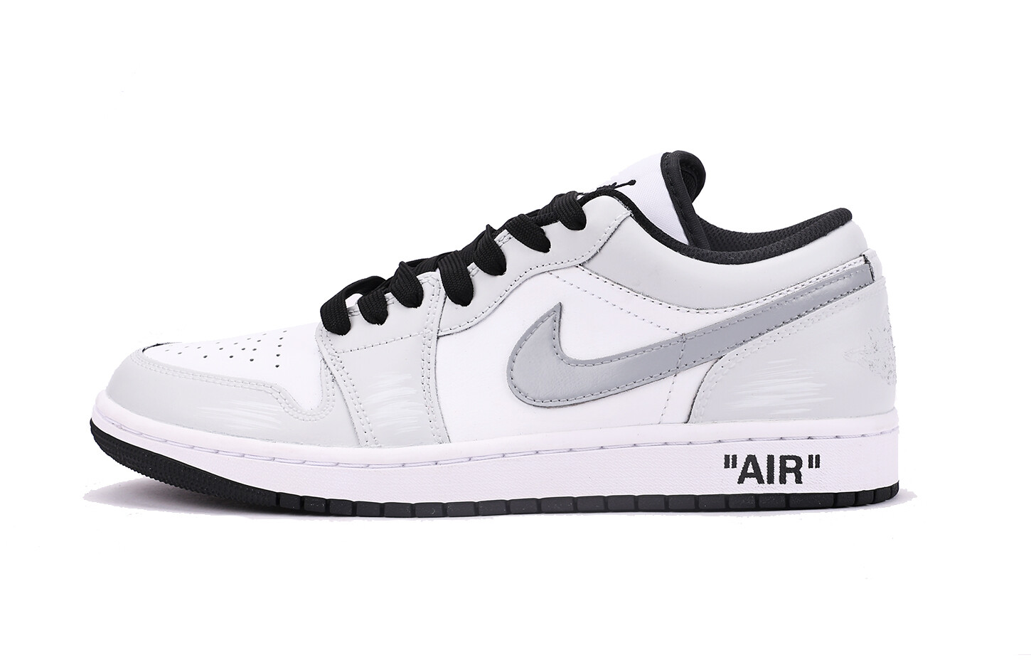 

Кроссовки Air Jordan 1 Vintage Basketball Shoes Men Low-top Gray, серый