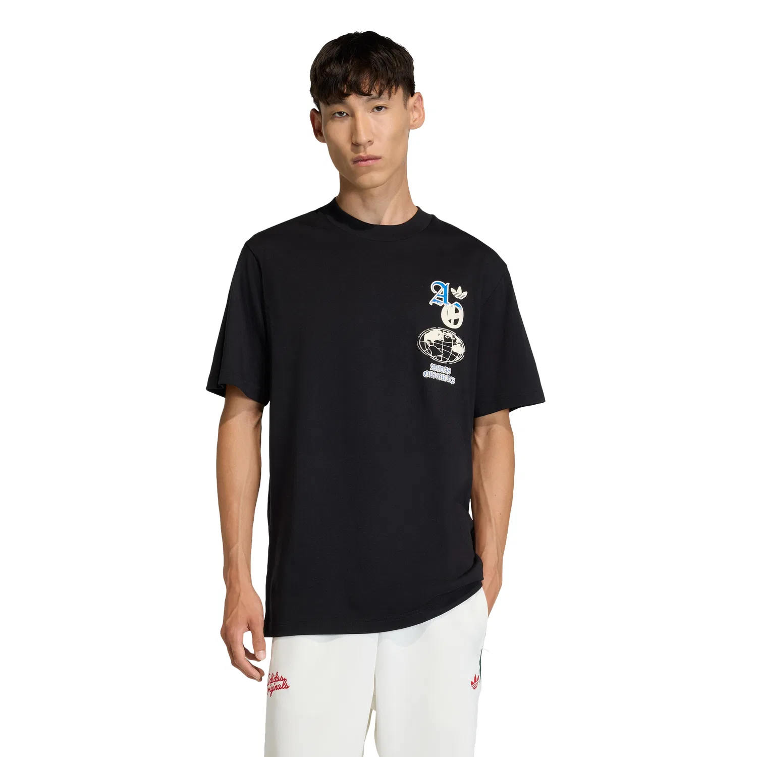 Мужская чёрная футболка Gfx от Adidas — фото 4