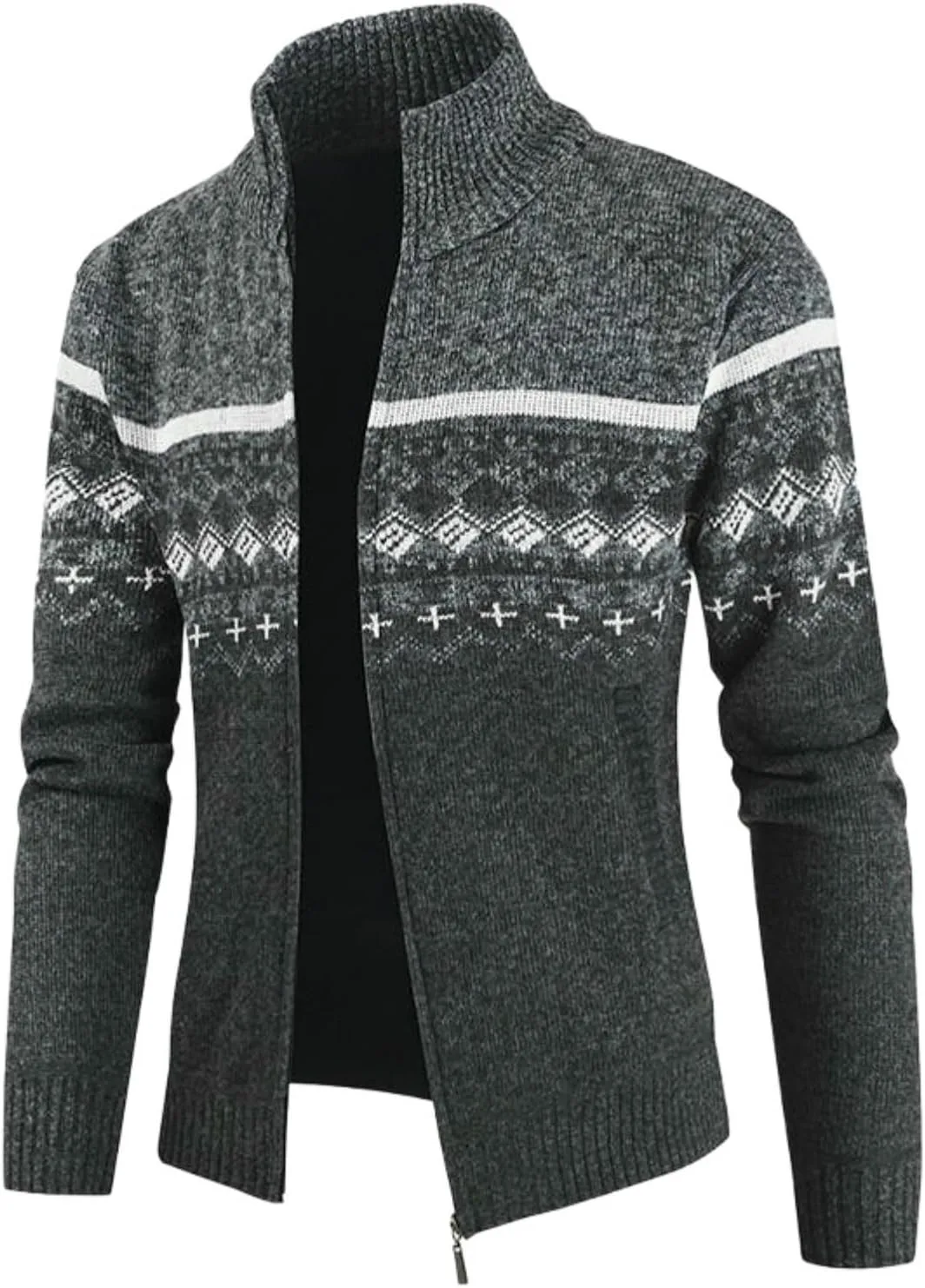 

Мужской джемпер с жаккардовым узором, осень-зима MUFURONG