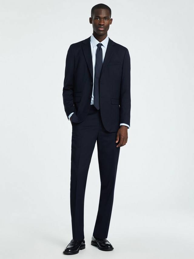 

Облегающие костюмные брюки SELECTED HOMME, темно-синий