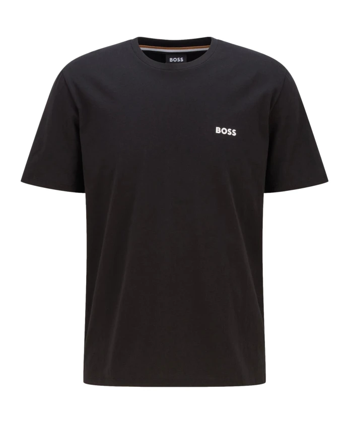 

Модная черная футболка Hugo, черный