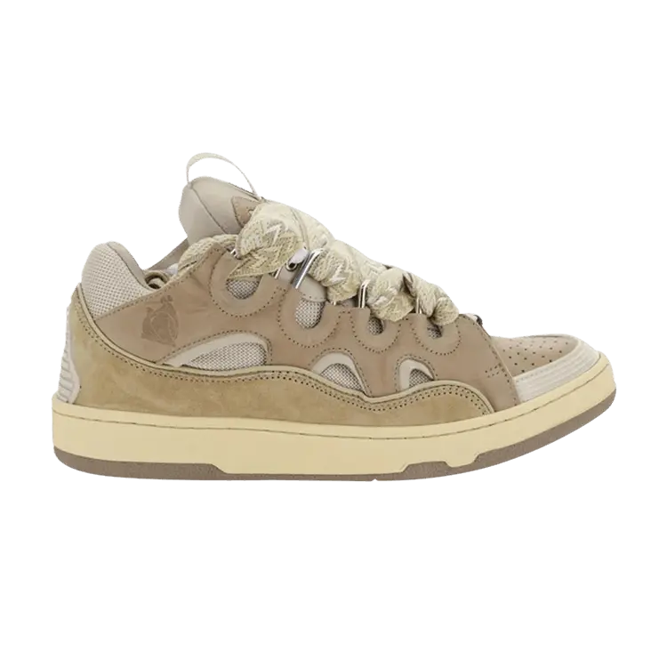 

Кроссовки Lanvin Curb Light Sneakers Ecru, коричневый