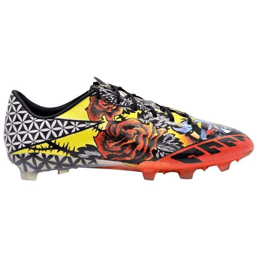 

Футбольные бутсы Adizero мужские низкие черные/оранжевые Adidas