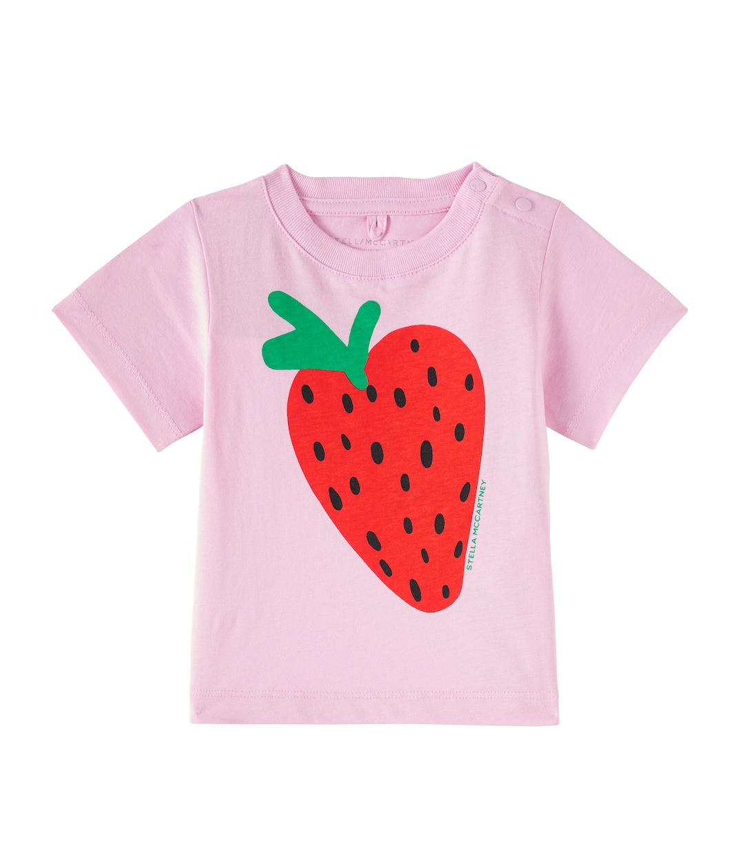

Футболка из хлопкового трикотажа с принтом для малышей Stella McCartney Kids, розовый