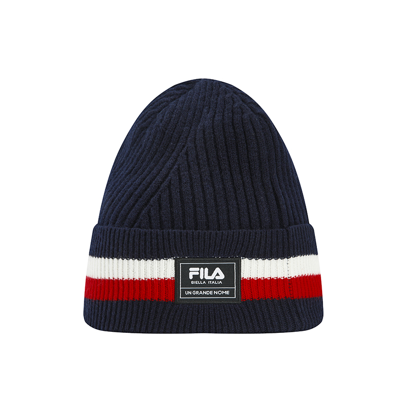

FILA Белая вязаная шапка из овечьей шерсти унисекс, Legend Blue