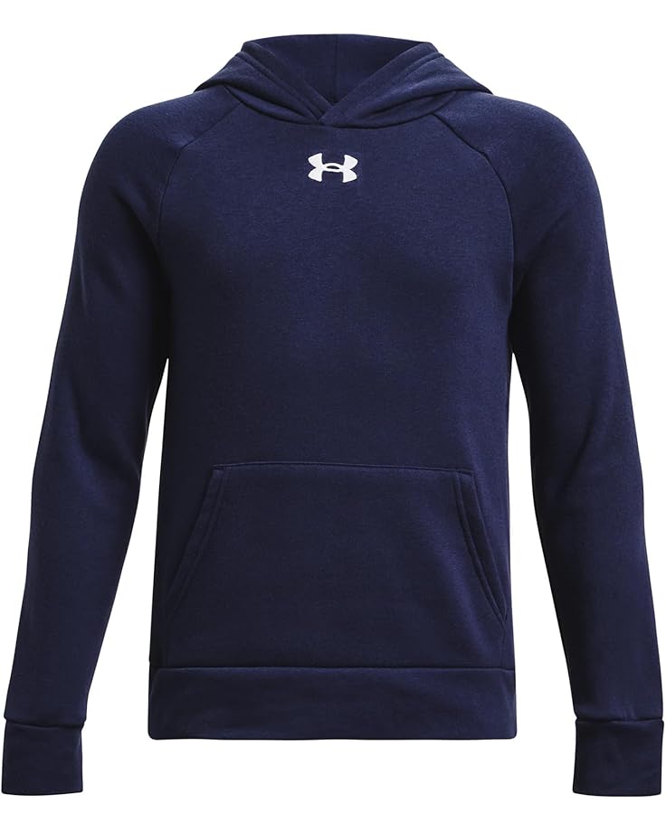 

Худи Under Armour Kids Rival Fleece Hoodie, цвет Midnight Navy/White