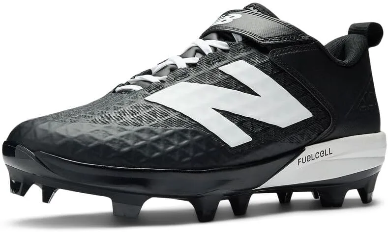 Бейсбольные кроссовки New Balance Men's FuelCell 4040 V8 с формованной подошвой, черно-белый