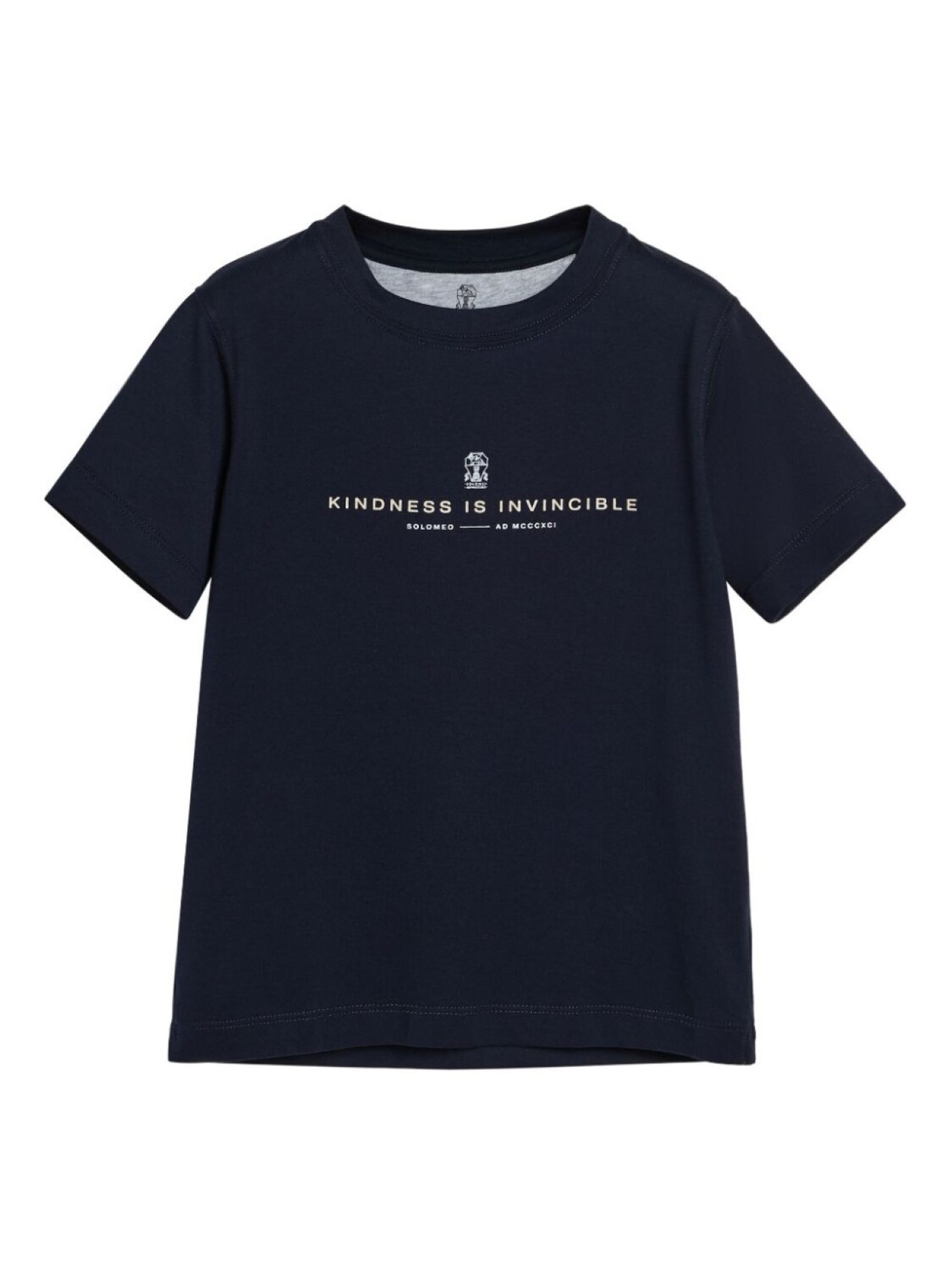 

Brunello Cucinelli Kids футболка с коротким рукавом с принтом, черный