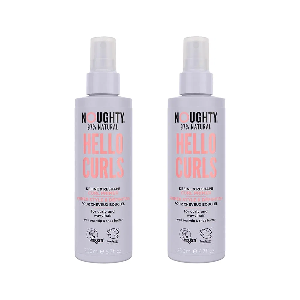 Набор Noughty Hello Curl Define and Re-Shape Primer, 97% натуральный, для кудрявых и волнистых волос (2 шт.) Noughty