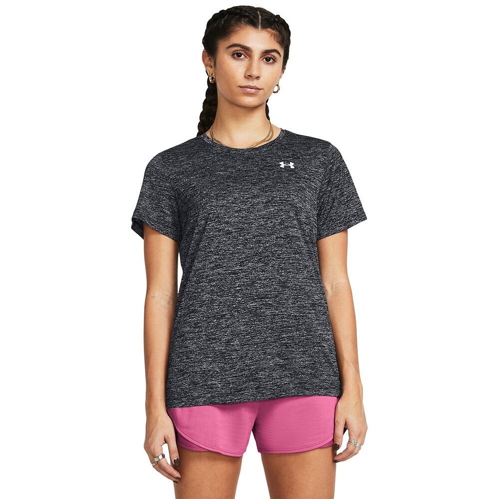 

Женская футболка с короткими рукавами Under Armour Tech, цвет Black Heathered