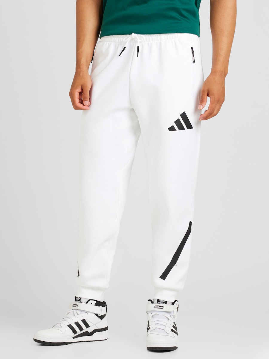 Зауженные спортивные брюки ADIDAS SPORTSWEAR Z.N.E., белый — фото 3