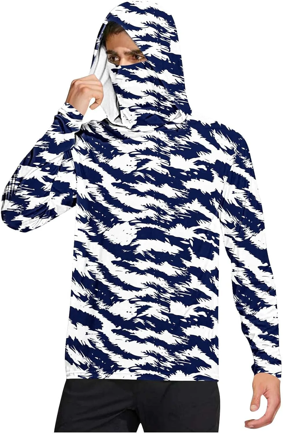 

Мужская рыболовная толстовка с капюшоном, летняя, с длинным рукавом, легкая, быстросохнущая