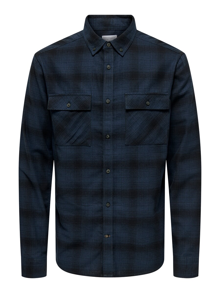 

Клетчатая рубашка Only & Sons Regular fit Button Up Shirt ONSMATT, цвет navy/sapphire