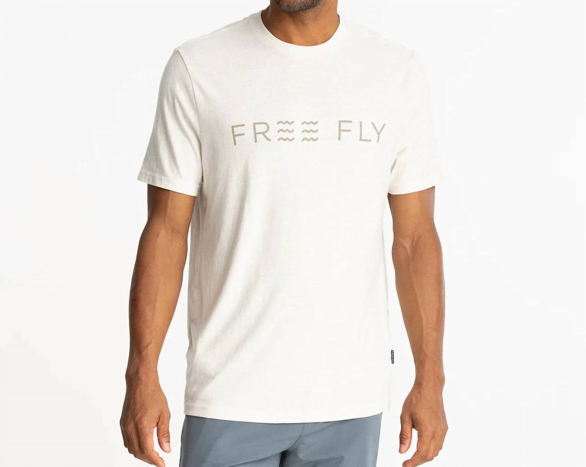 

Футболка Straightaway цвета вересковой березы FREE FLY, цвет heather birch