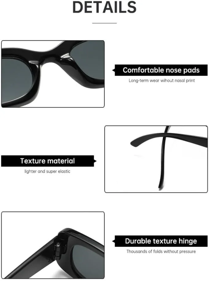 

Модные солнцезащитные очки, классические ретро-очки квадратной формы, винтажные солнцезащитные очки для путешествий, женские очки с антибликовым покрытием UJNHGQ, F