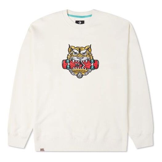 

Толстовка Converse New Year Series TIGER Pattern Round Neck Sports 'Milk White', белый