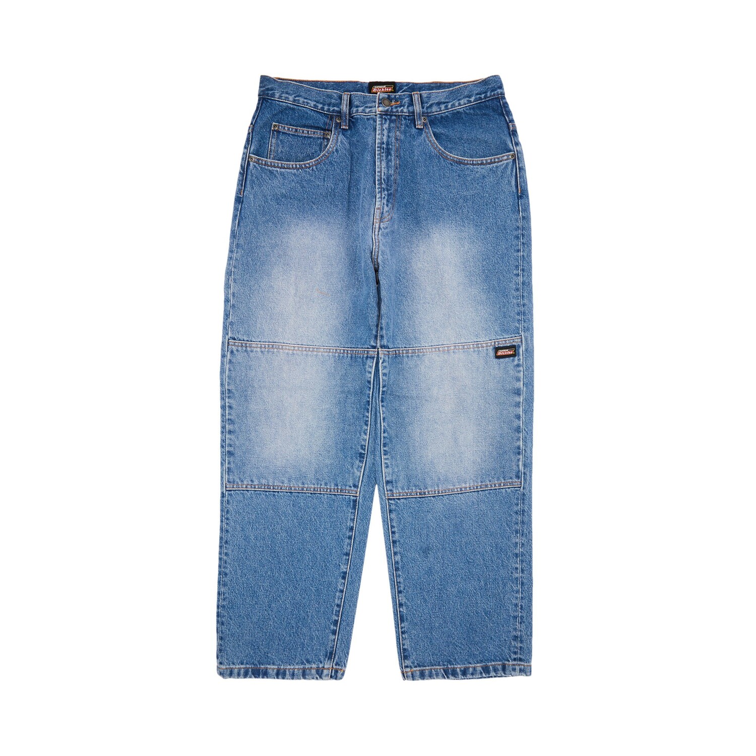 

Мешковатые джинсы до колена Supreme x Dickies Washed Indigo