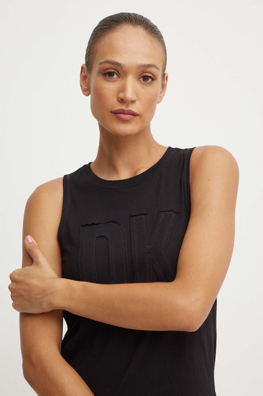 

Хлопковый топ Dkny, черный