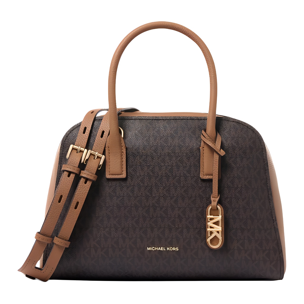 

MICHAEL KORS Женская коричневая сумка через плечо среднего размера из искусственной и натуральной кожи