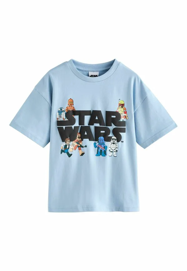 Лицензированная футболка star wars с принтом стандартного кроя. Next, Light Blue