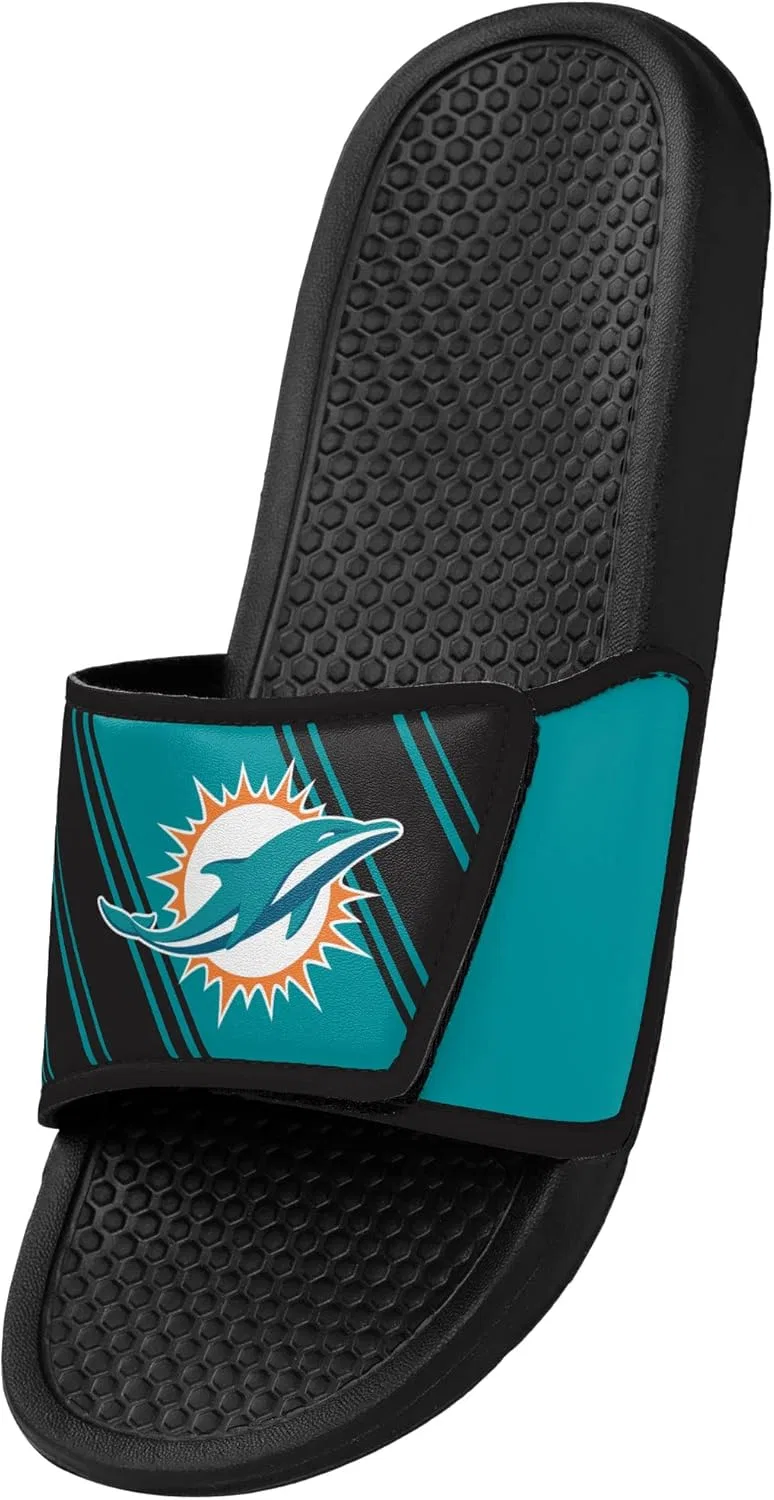 Мужские спортивные тапочки FOCO Legacy Velcro Sport Slide New York Giants Legacy Sport с застежкой-липучкой - размер Large, Atlanta Falcons — фото 3