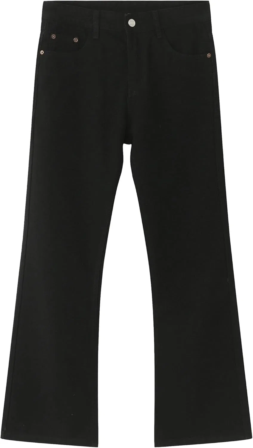 Джинсы клеш, черные, Comfort Fit