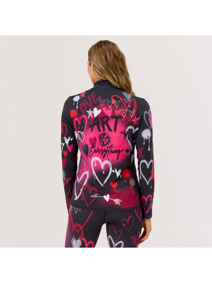 Krimson Klover Футболка Baselayer Graffiti Girls черного цвета — фото 3