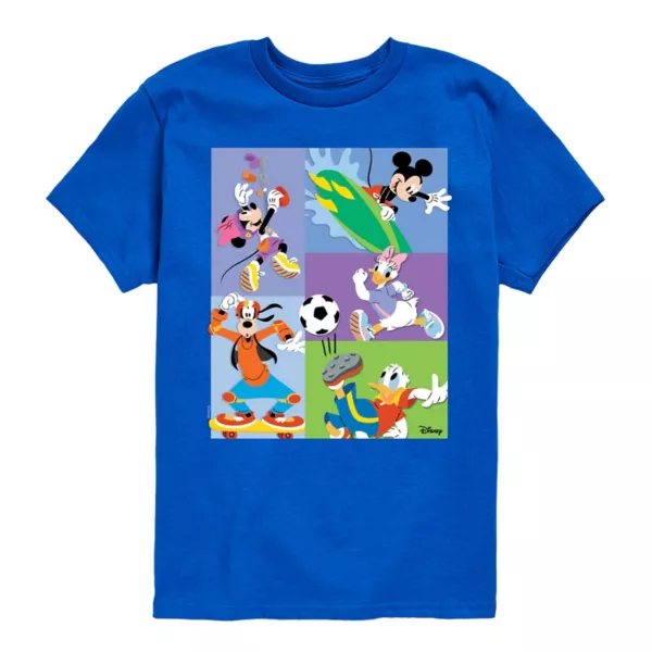 

Футболка спортивная для мальчиков 8-20 лет Mickey Mouse & Friends Disney, синий