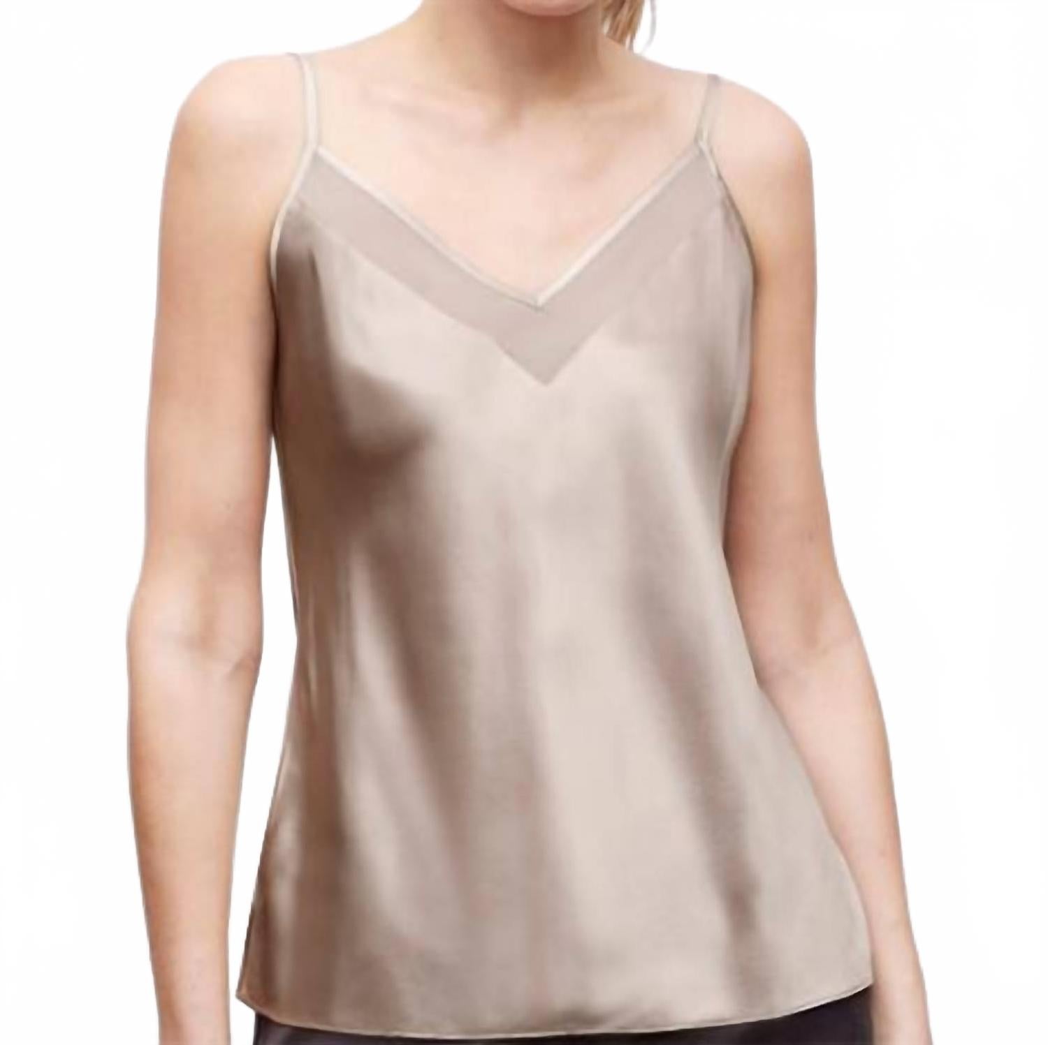

Топ Take A Peak Cami In Sand Go by Go Silk, Sand