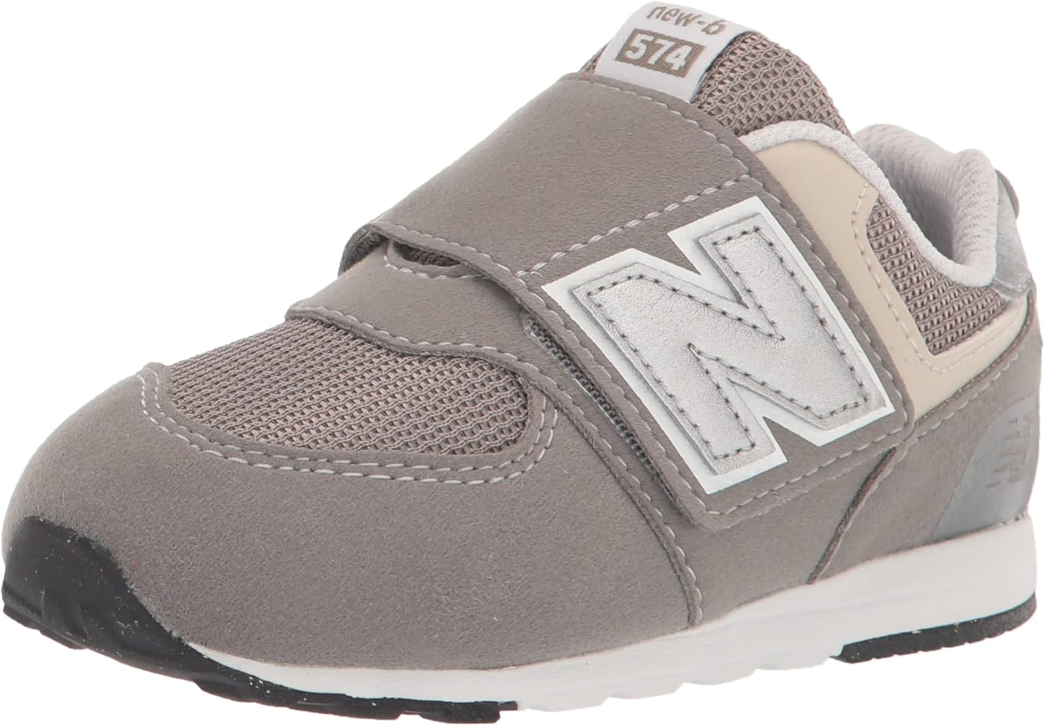 

Кроссовки New Balance 574 New-b для маленьких мальчиков на липучке, металлик