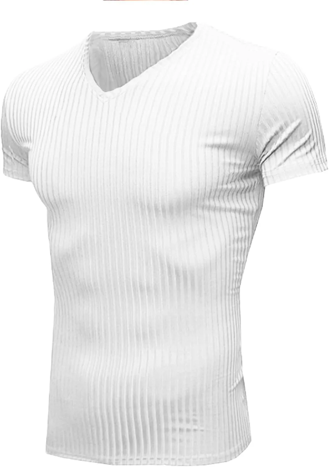 Футболка для бодибилдинга с коротким рукавом Slim Fit — фото 4