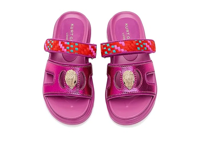 Сандалии с вырезами Kensington Kurt Geiger London Kids, Purple Red — фото 3