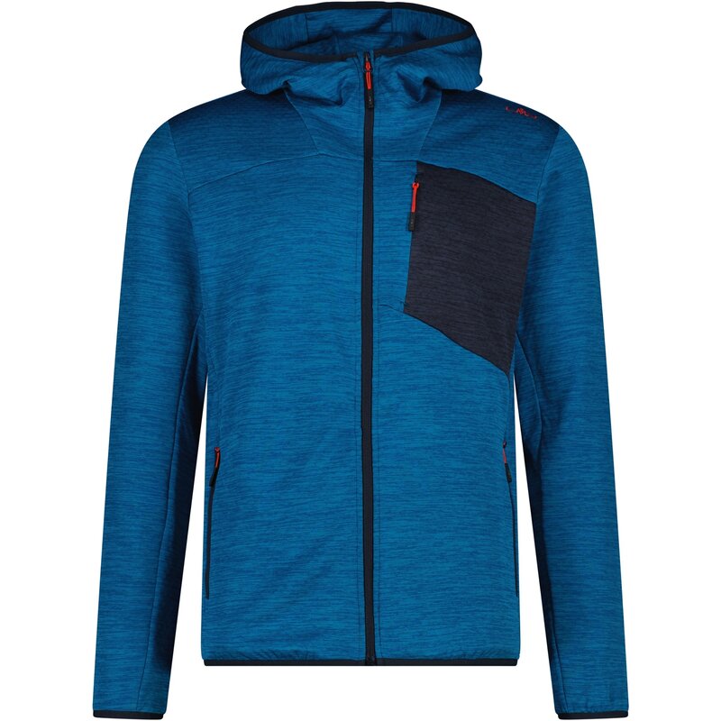 

Толстовка с капюшоном, мужская куртка с фиксированным капюшоном Cmp, цвет pacific mel.