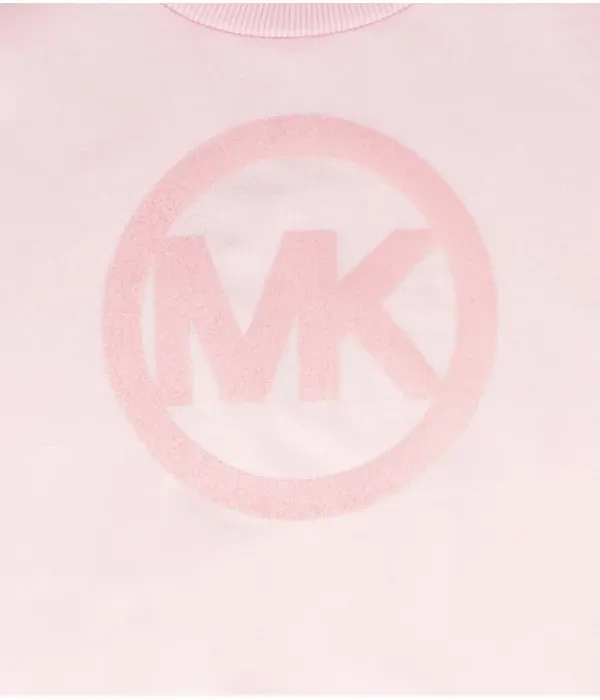 Толстовка regular fit Michael Kors Kids, розовый — фото 3