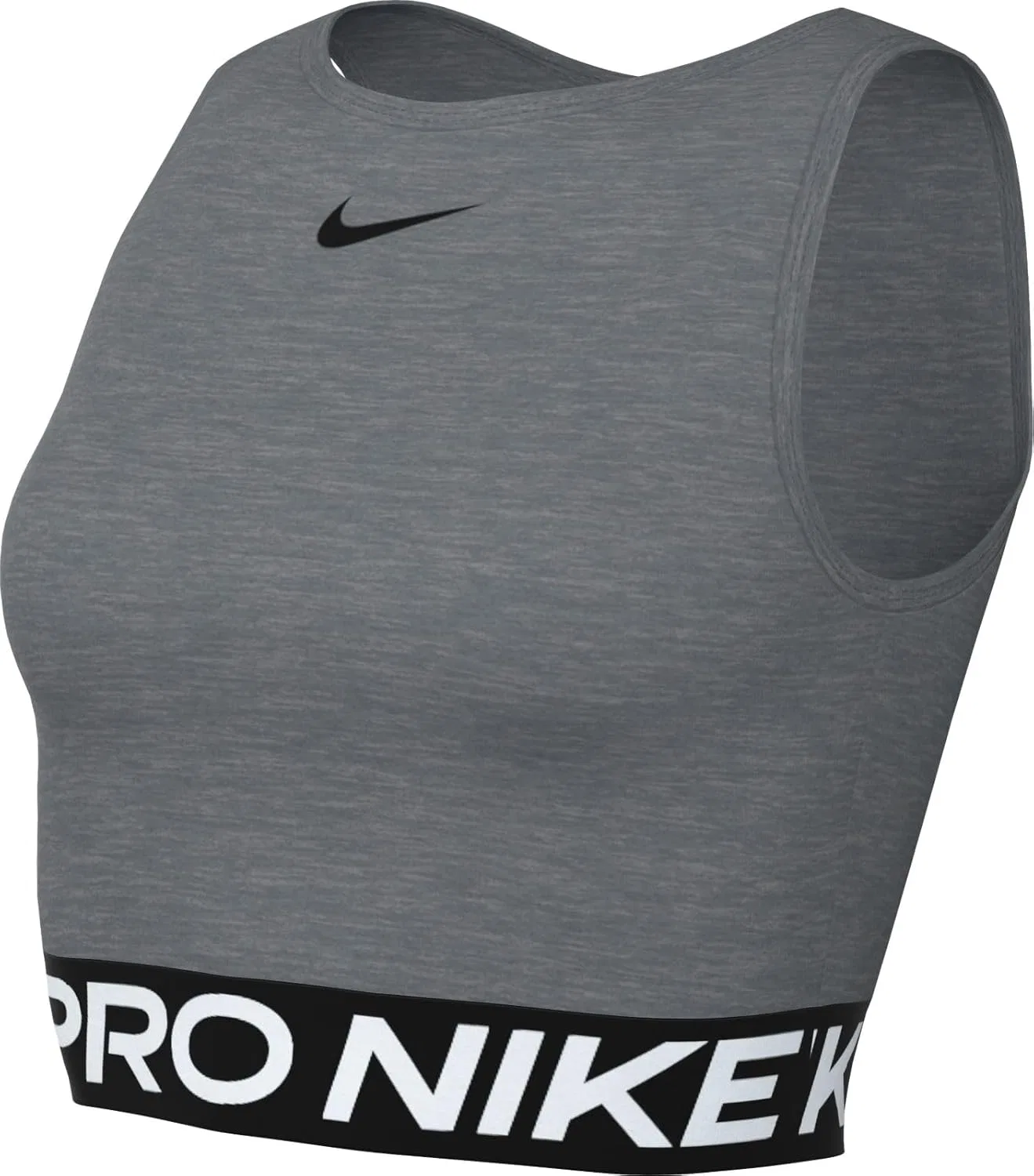 Топ женский Nike Pro Dri-FIT, Smoke Grey/Heather/White