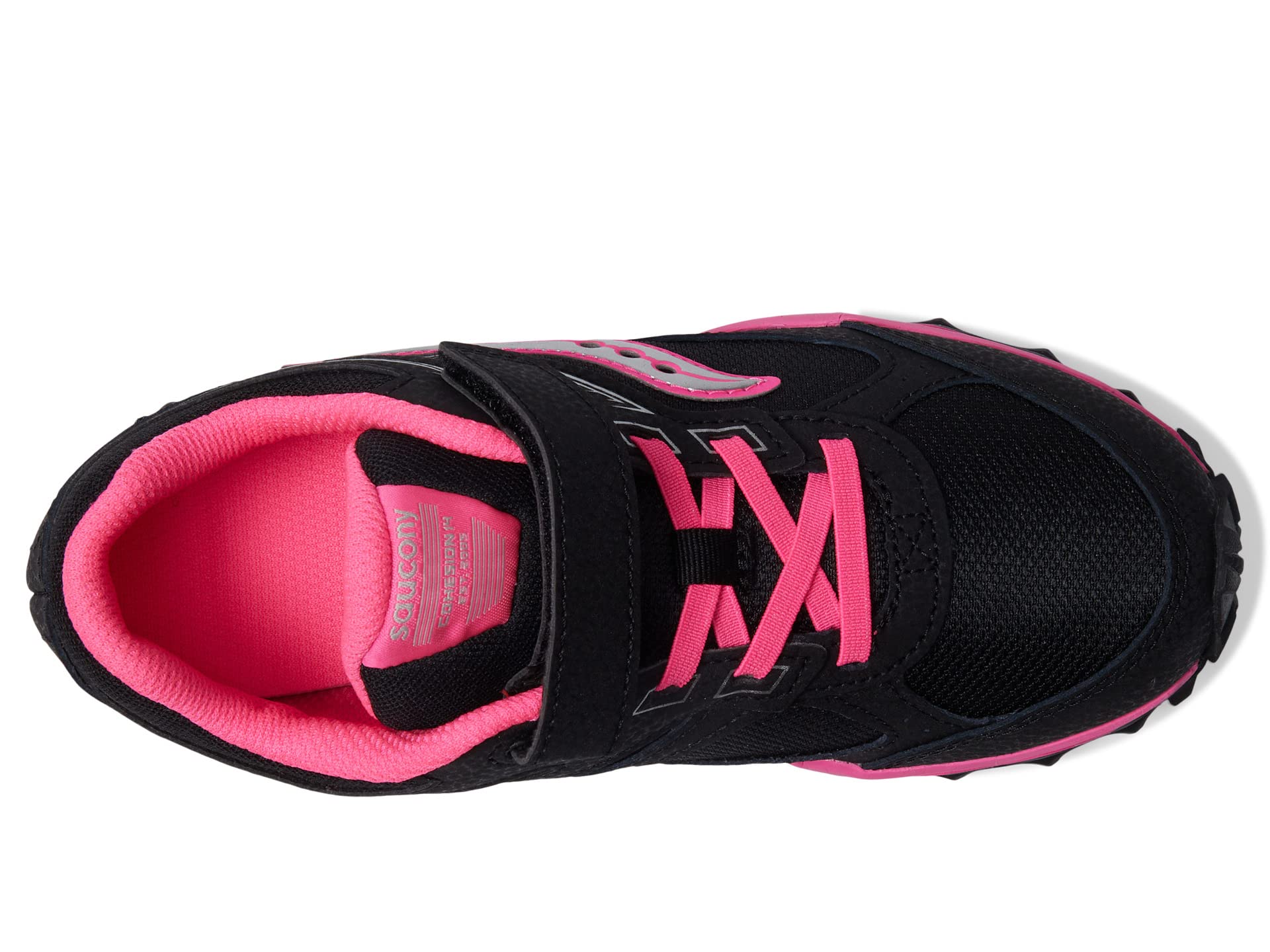 Кроссовки Saucony Kids Cohesion Tr14 A/C Trail Running Shoes, Black/Pink — фото 2