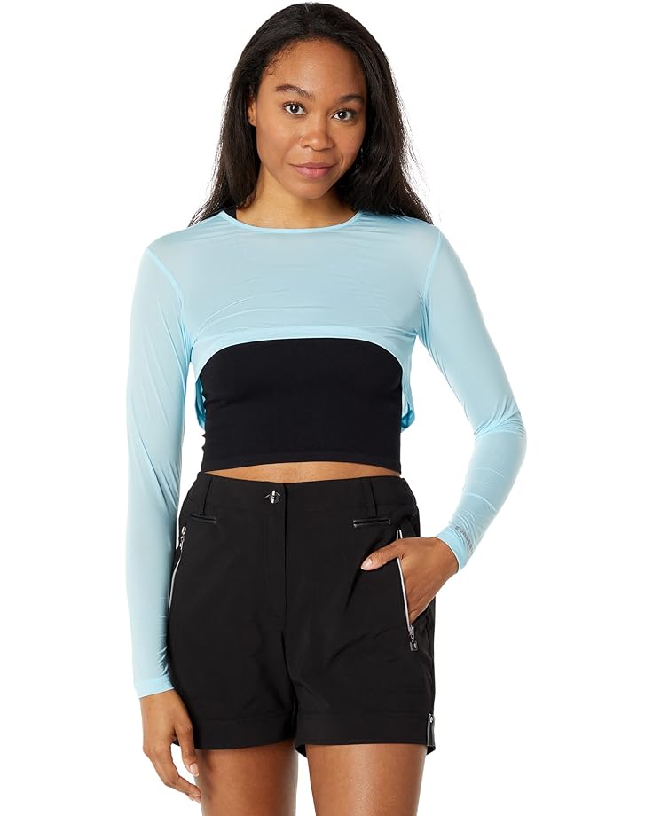 

Топ Jamie Sadock Sunsense 35 SPF Lightweight Long Sleeve Crew Neck Crop Layering, цвет Osais