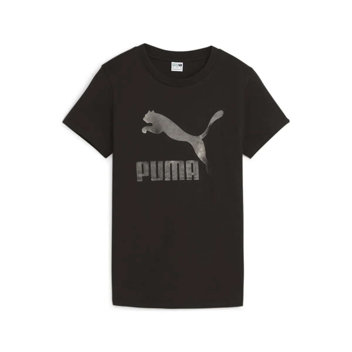 

Футболка PUMA "Женская футболка с блестящим логотипом CLASSICS", черный