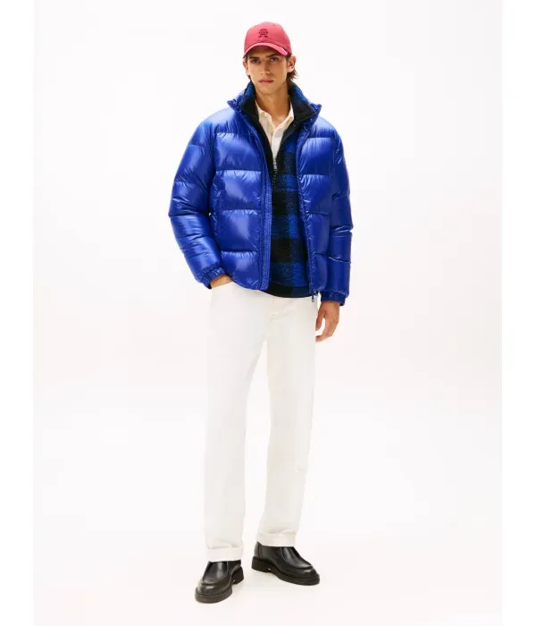 Блестящая пуховая куртка regular fit Tommy Hilfiger, васильковый — фото 2