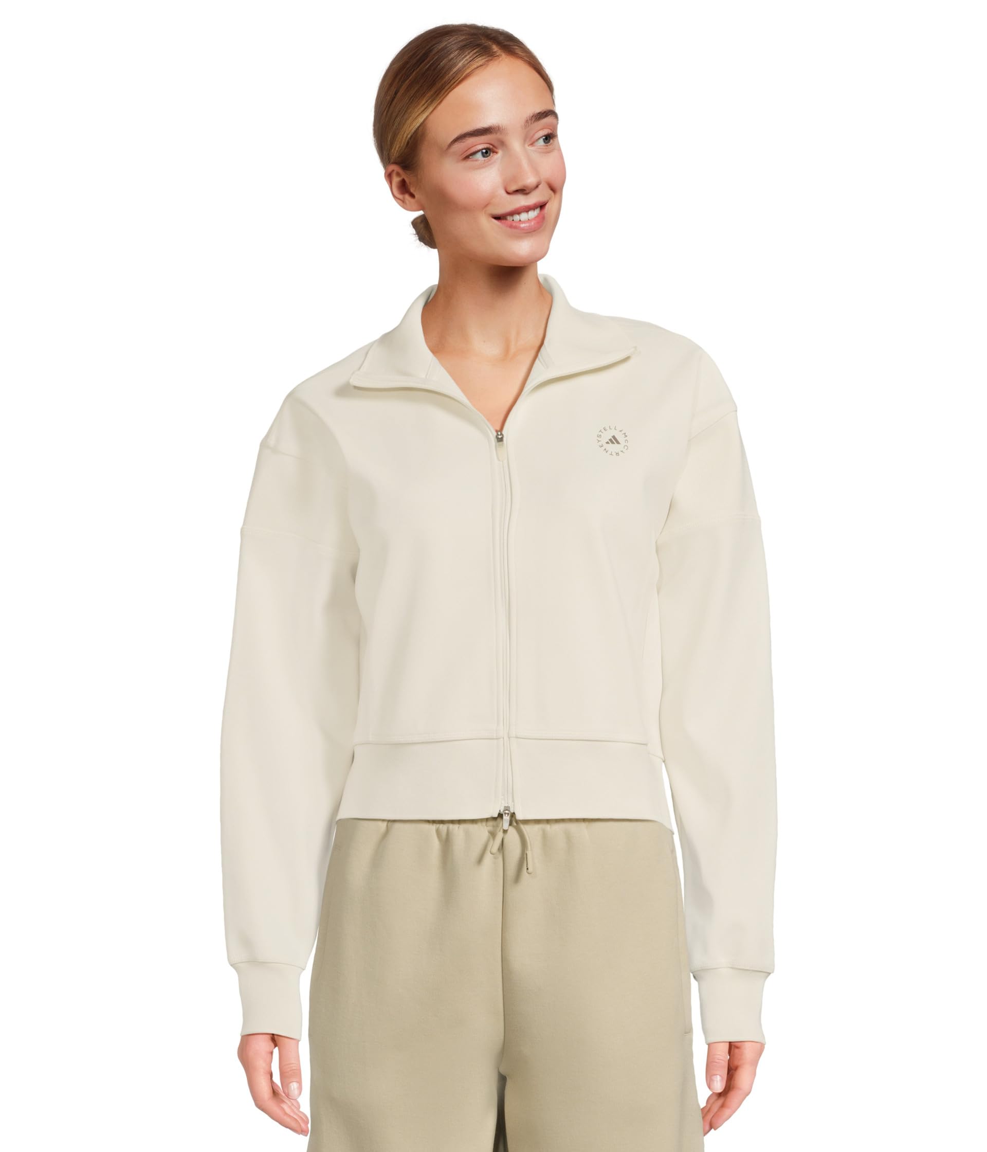 

Топ adidas by Stella McCartney Knitted Tracktop JX9109, цвет Almond Milk/SMC