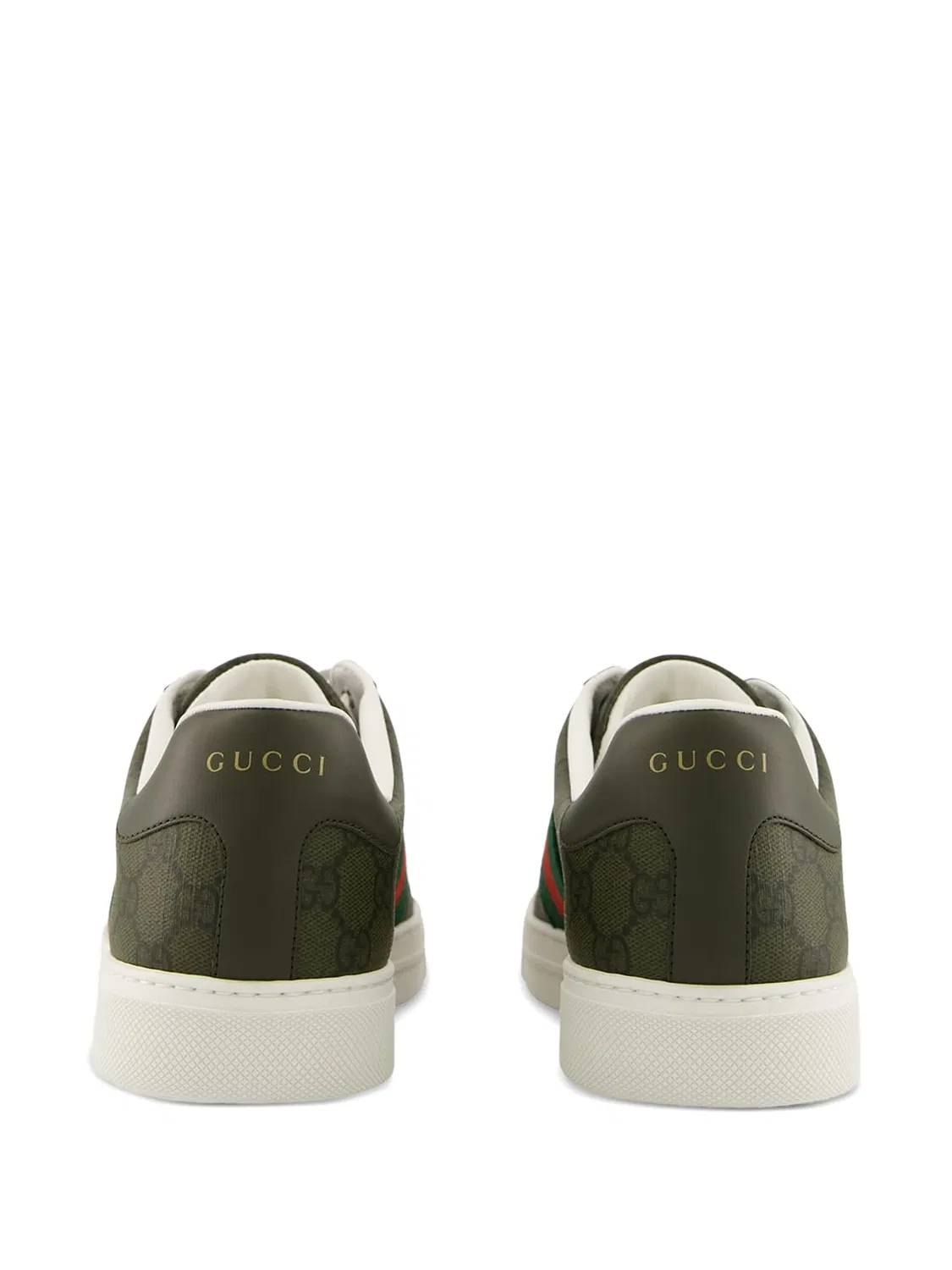 Кеды Ace с узором GG Supreme Gucci, зеленый — фото 3