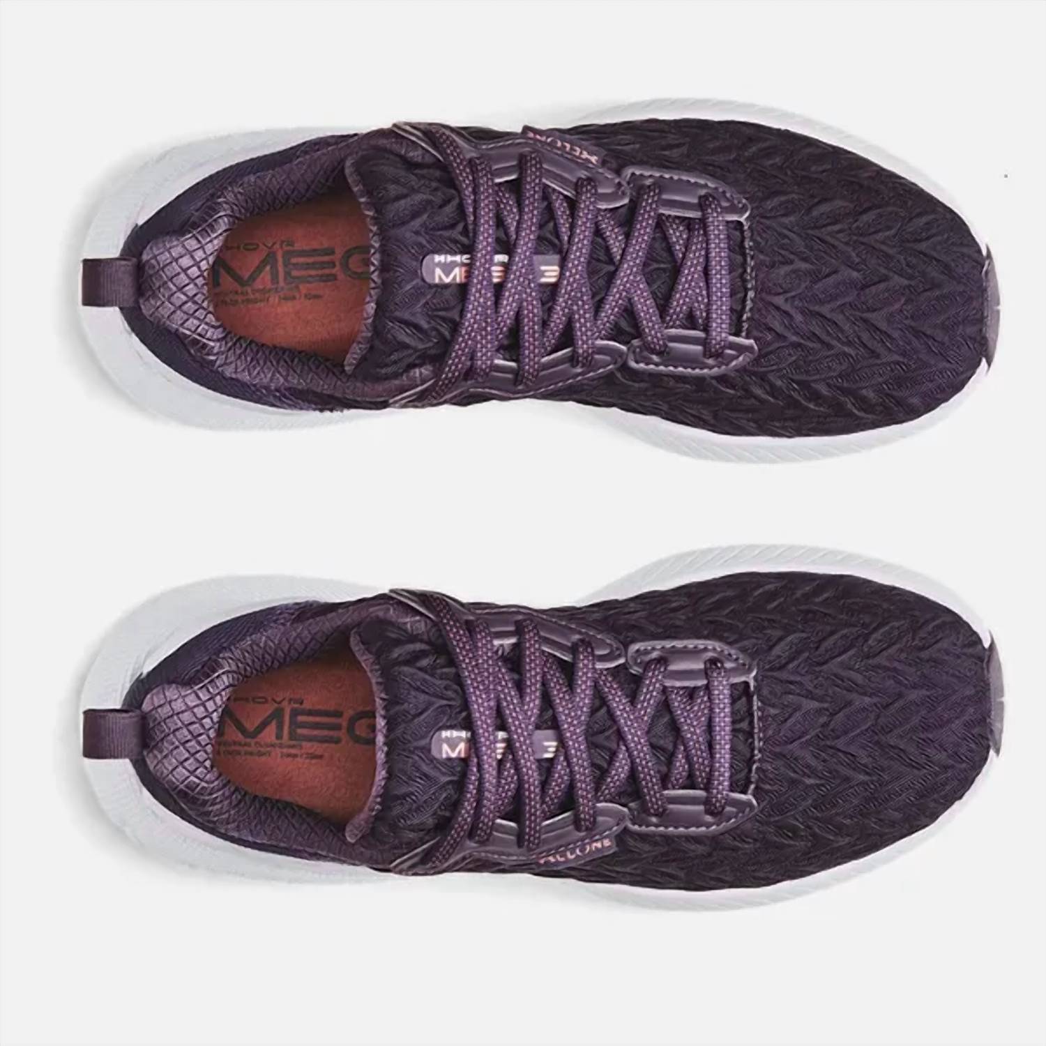 Женские беговые кроссовки UA HOVR Mega 3 Clone в цвете смокинг пурпур/белый Under Armour — фото 4