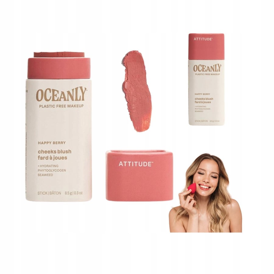 

Румяна для щек JRaspberry HAPPY BERRY Attitude Natural