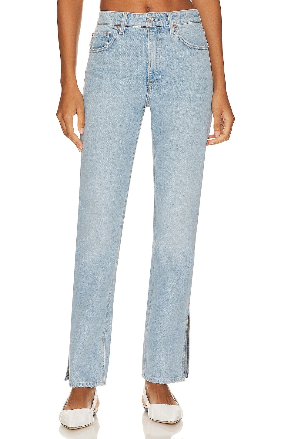 

Ботинки GRLFRND Harlow Petite High Rise With Slit Hem, цвет Hudson Yards