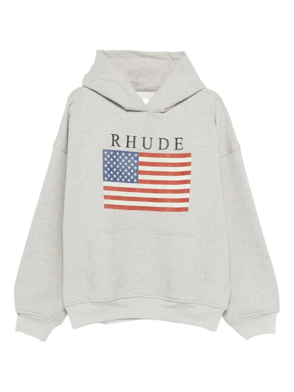 

Худи с графическим изображением флага Rhude, серый