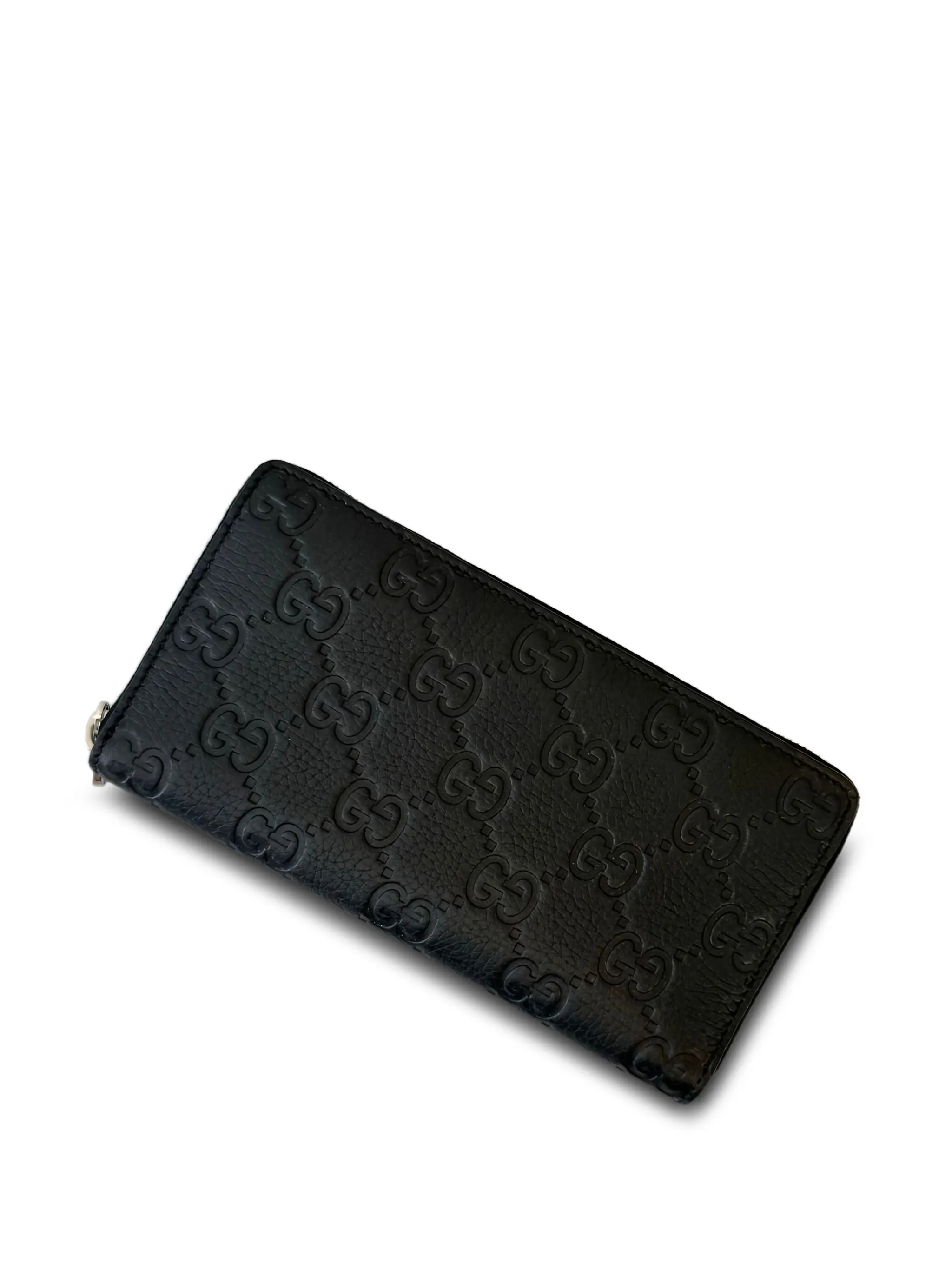 

Кошелек с круговой молнией и монограммой GG Gucci, черный
