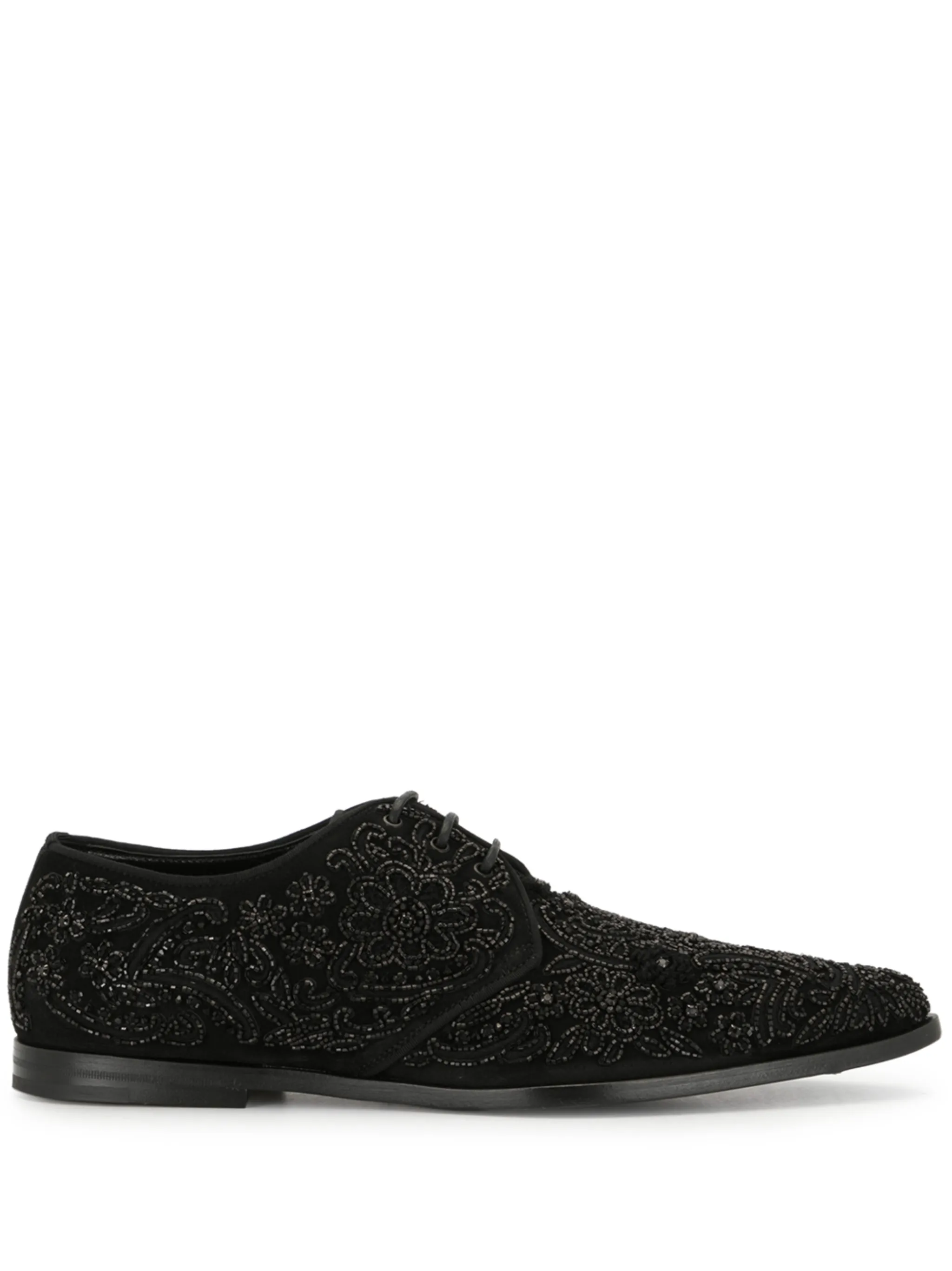Туфли с вышивкой Dolce & Gabbana, металлик