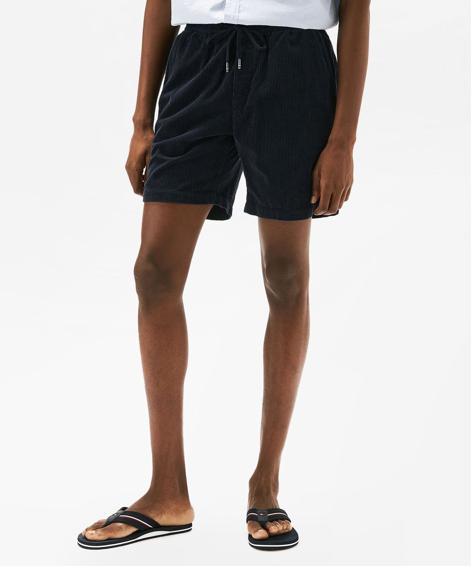 Шорты из вельвета, окрашенные в готовом виде TOMMY HILFIGER, Navy DW5