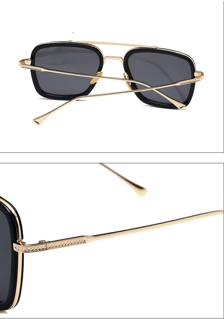 

Женские поляризованные солнцезащитные очки, летняя классика, защита от УФ-излучения, ретро-стиль, квадратная полнокадровая оправа, модные очки, футляр в случайном порядке Generic, Silver Grey