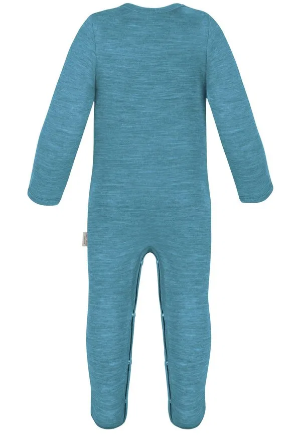 Боди strampler mit füßen, schlafanzug einteiler aus merinowolle, комбинезон для сна Normani Outdoor Sports, Blau — фото 2